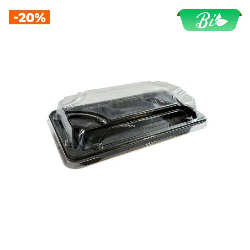 Bát Sushi kèm nắp PET 160x91x50mm